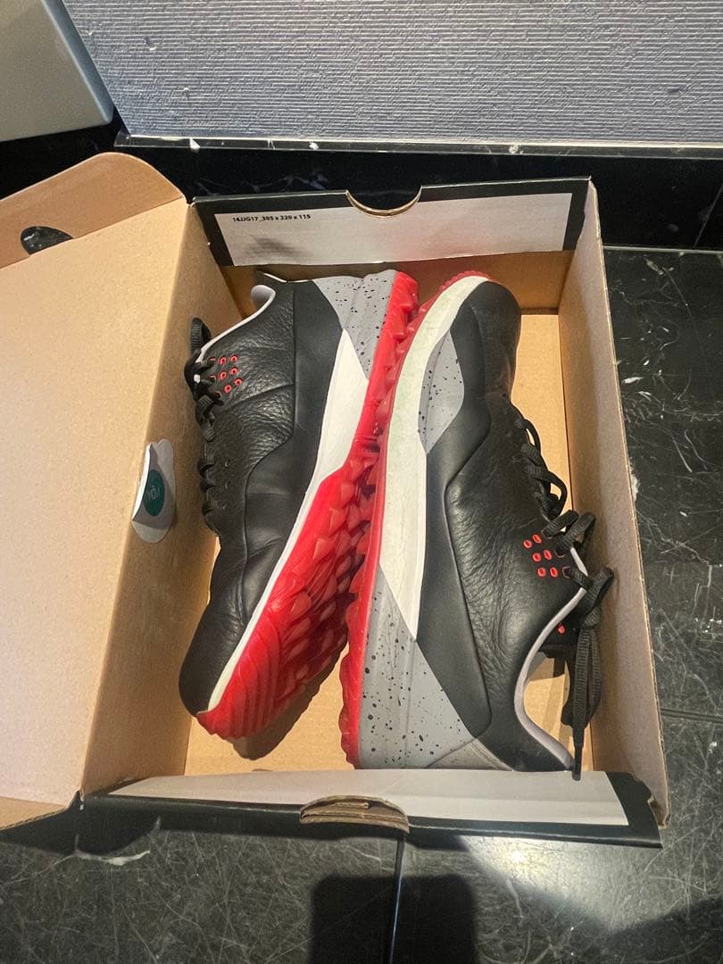 Jordan ゴルフシューズ ブラック/レッド