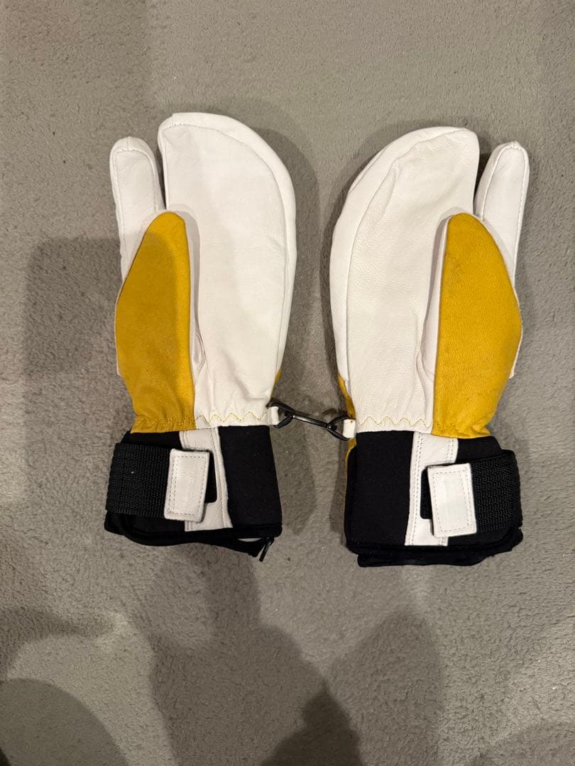 Hestra スキーグローブ イエロー/ホワイト サイズ4