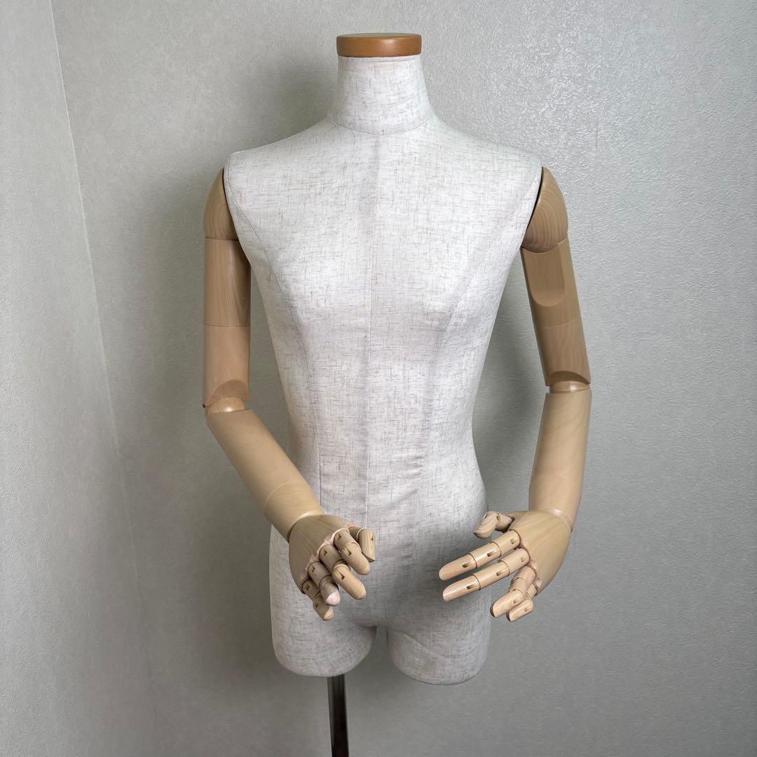 腕付き　腕可動式　マネキン 上半身用　女性 　腕付き 上半身 トルソー