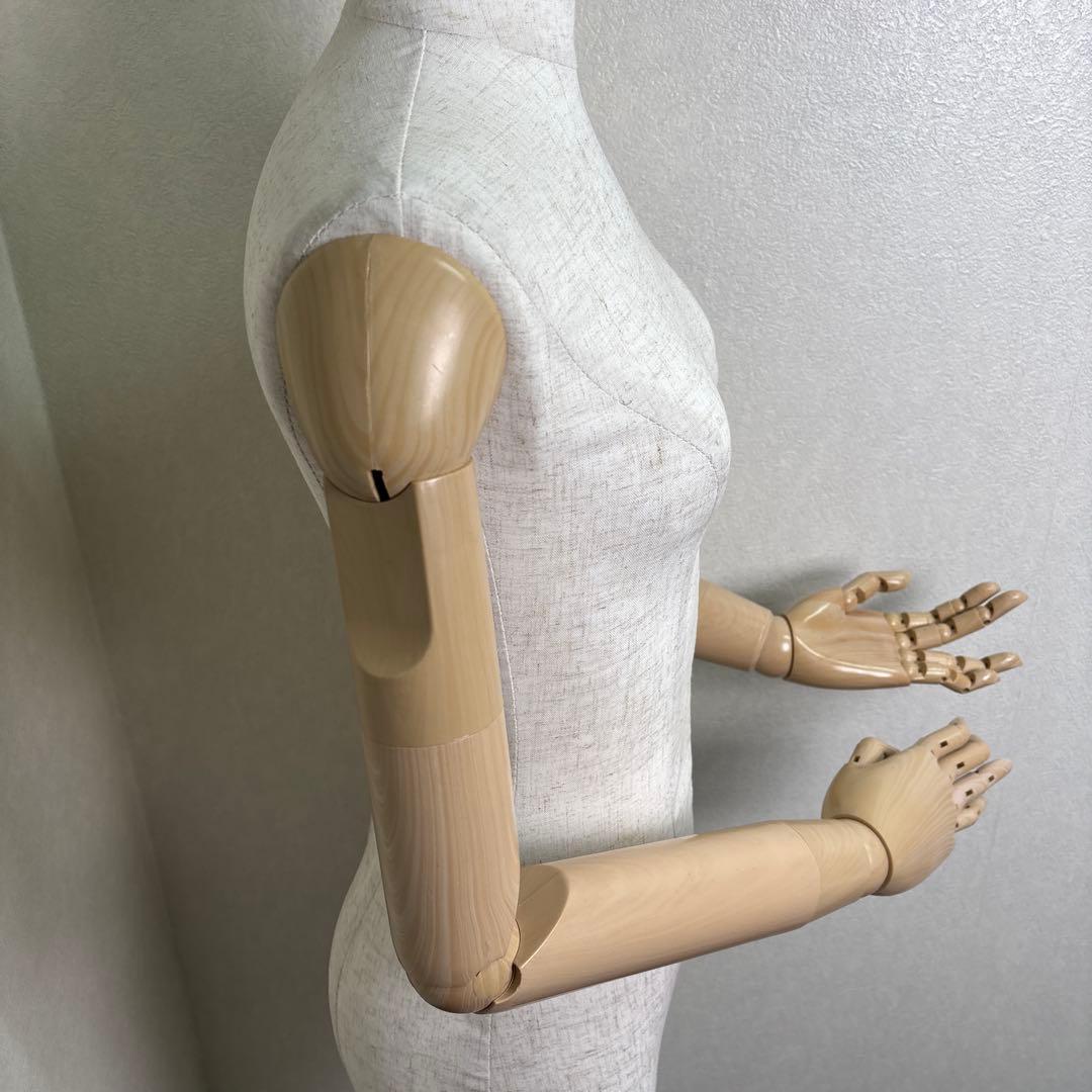 腕付き　腕可動式　マネキン 上半身用　女性 　腕付き 上半身 トルソー