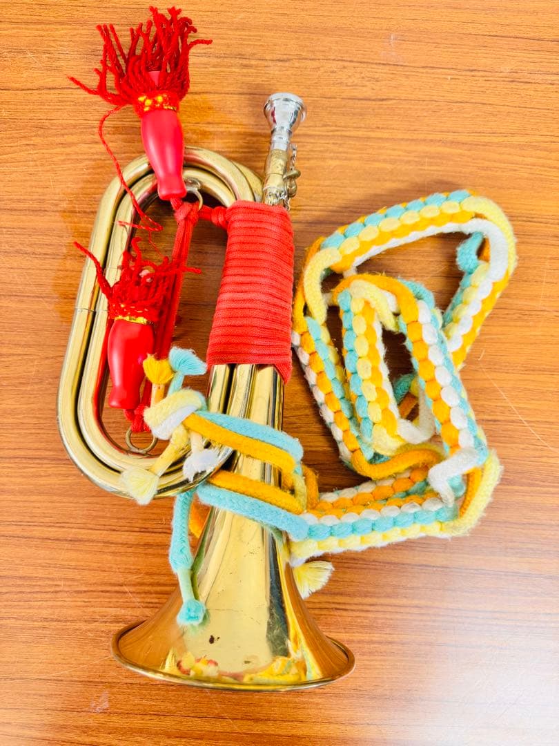 浜松まつり用 マックストーン 信号ラッパ 真鍮 装飾コード付