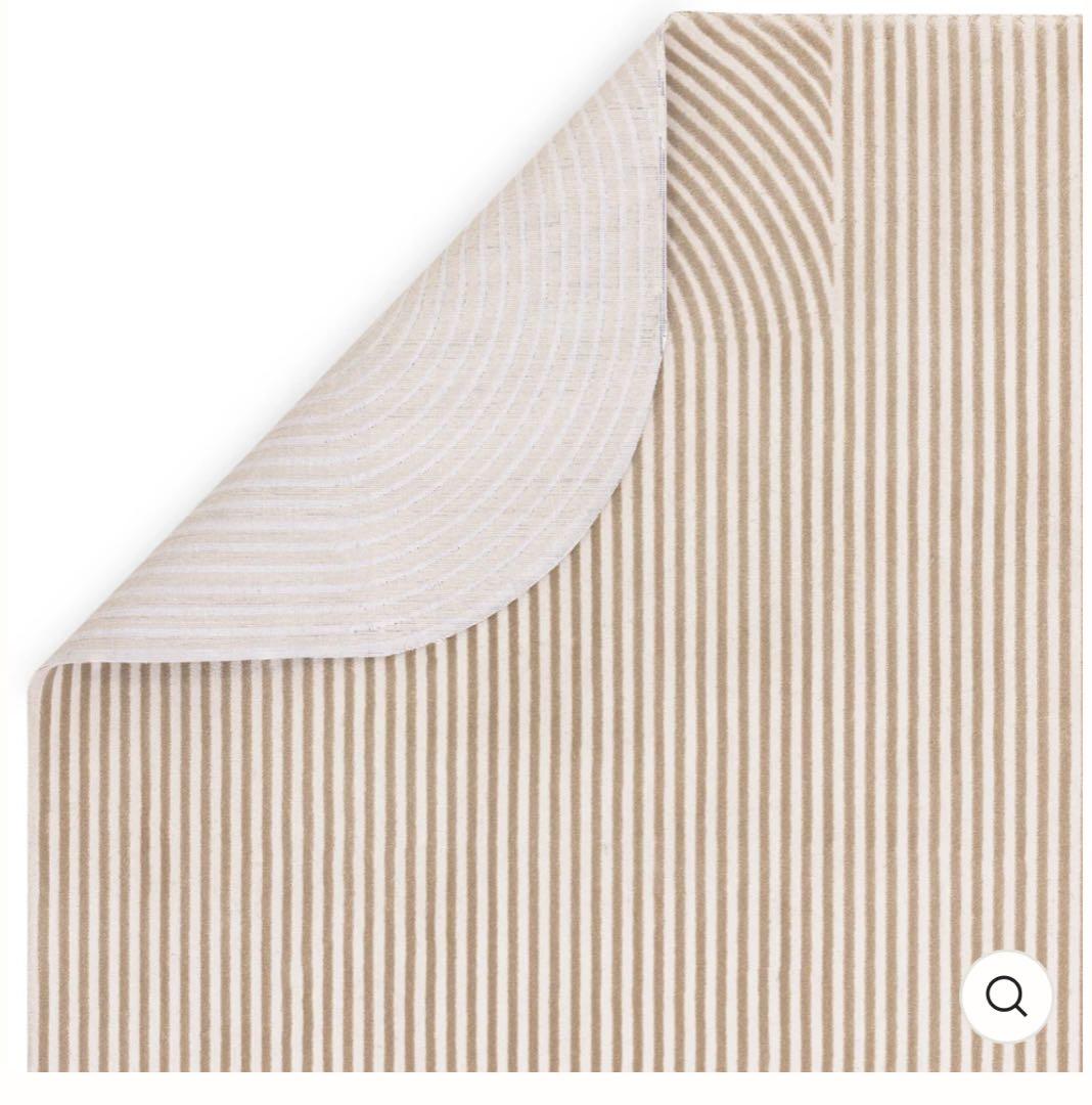 た*か様 【新品】rughaus ラグハウス / アイボリー ストライプ ラグ