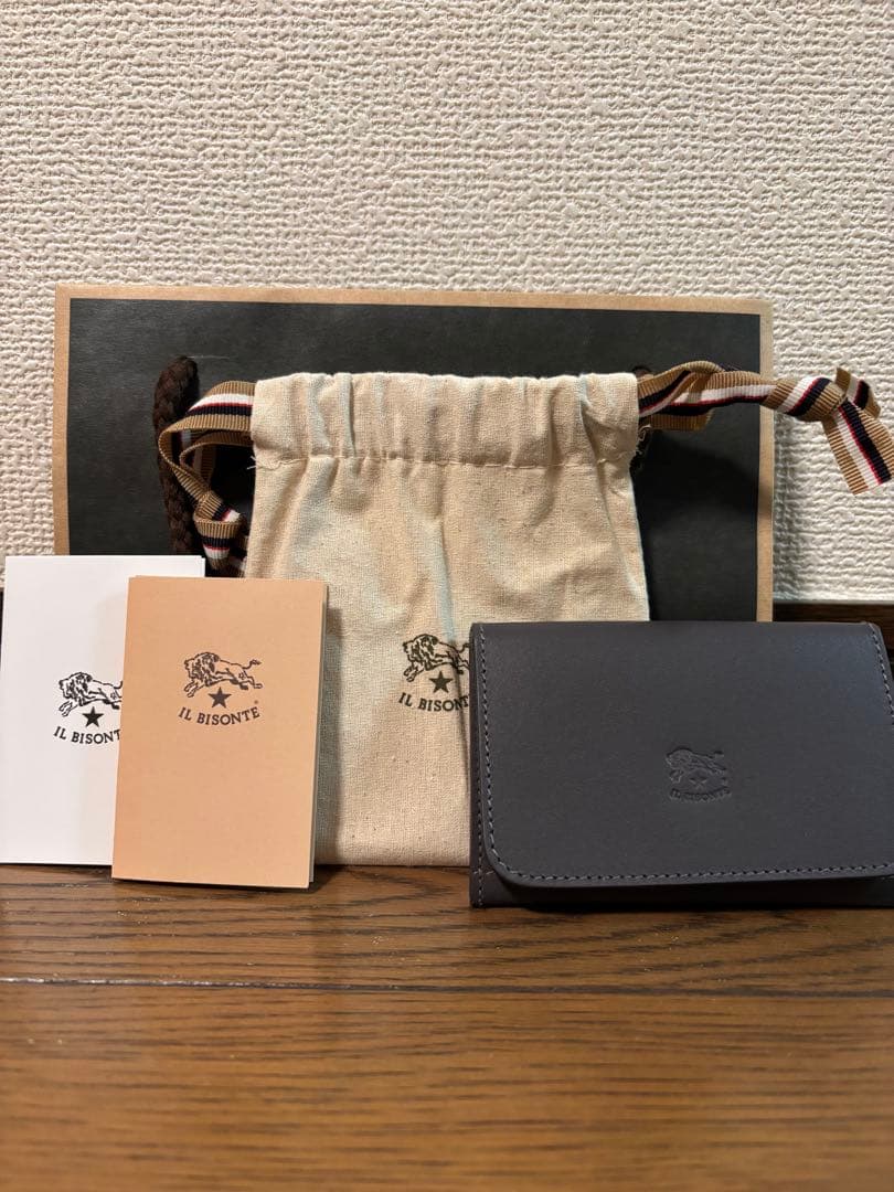 IL BISONTE 名刺入れ 保存袋付き