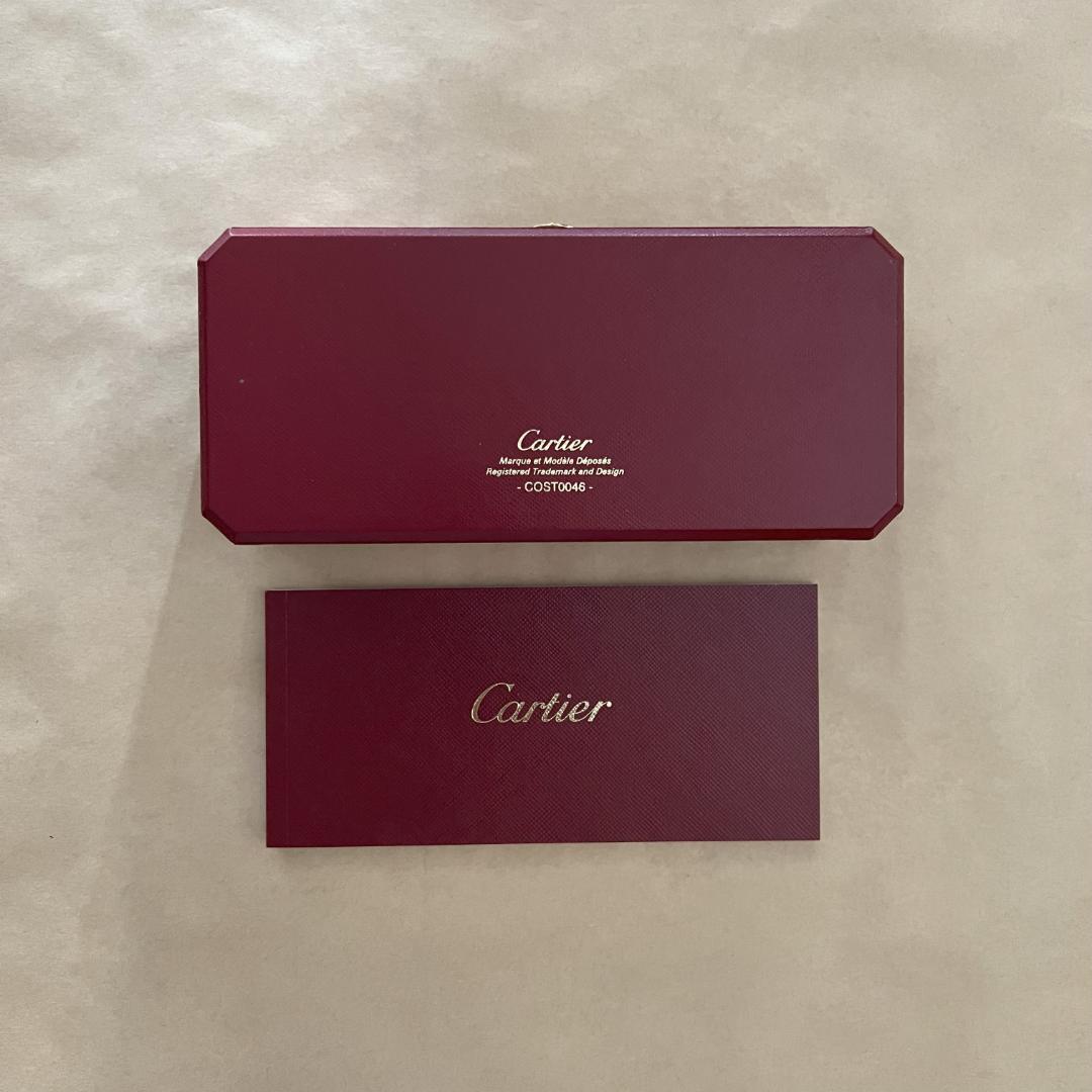 【美品】Cartier 　カルティエ　サントス ボールペン　ボルドー色
