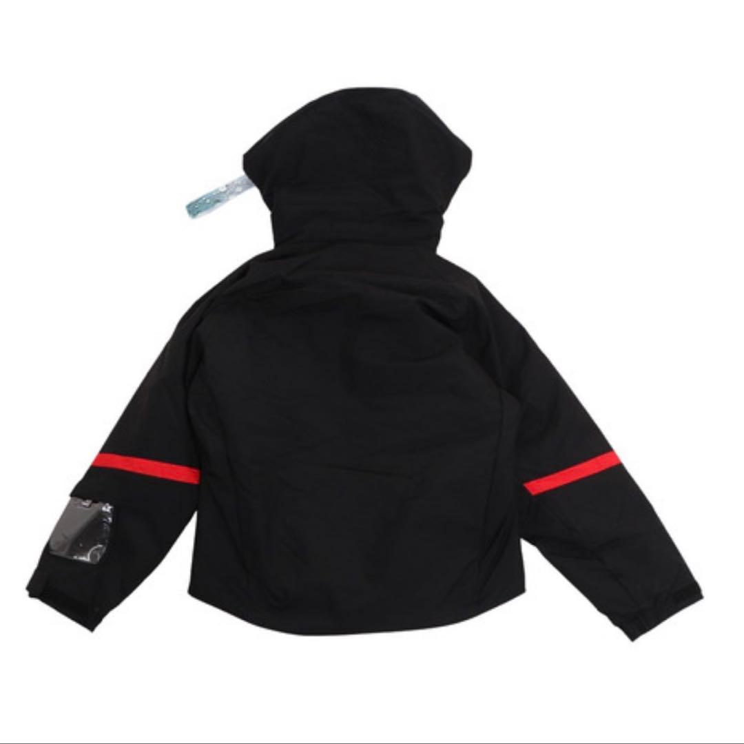 子供用スキーウェア 黒/赤 デサント 150