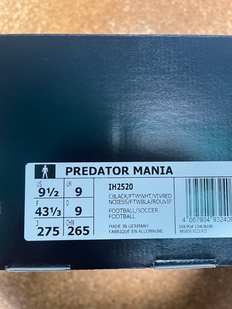 adidas プレデターマニア　FG 27.5cm