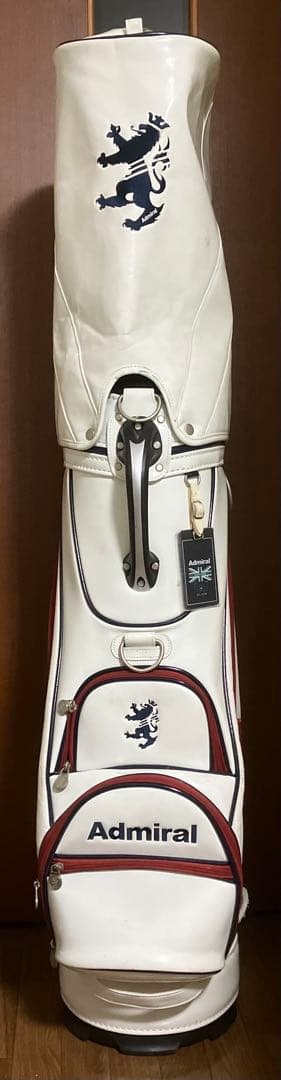 Admiral キャディバッグ ホワイト/レッド