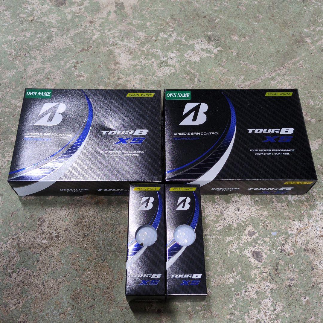 ブリヂストン　ゴルフボール　TOURB XS 未使用 30個 訳あり ネーム入り