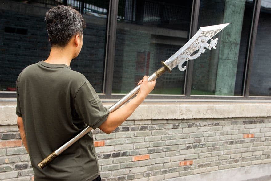 竜刀を斬る 古兵器 武具　刀装具　日本刀　模造刀 居合刀 長尺