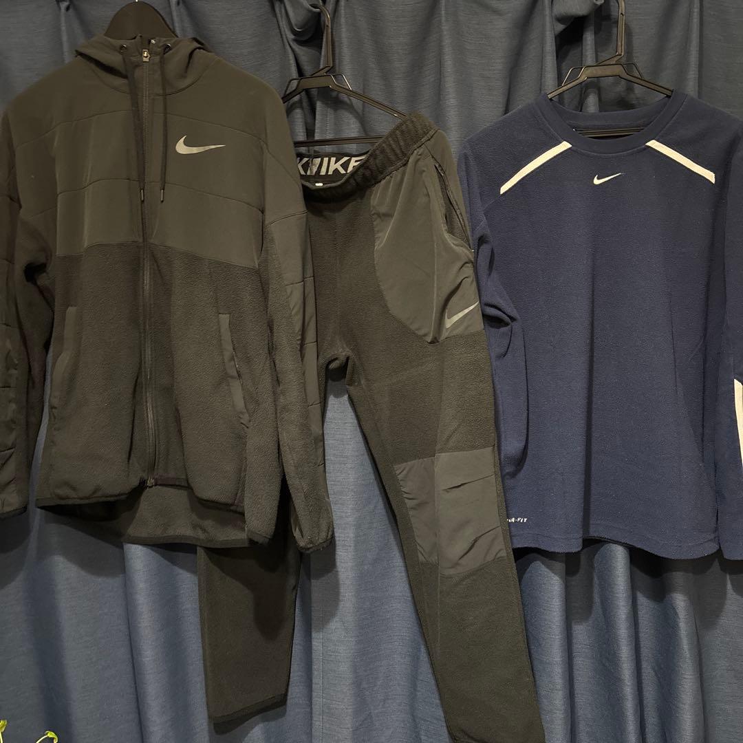 Nike ブラック　ジャージ上下セット 上L 下M