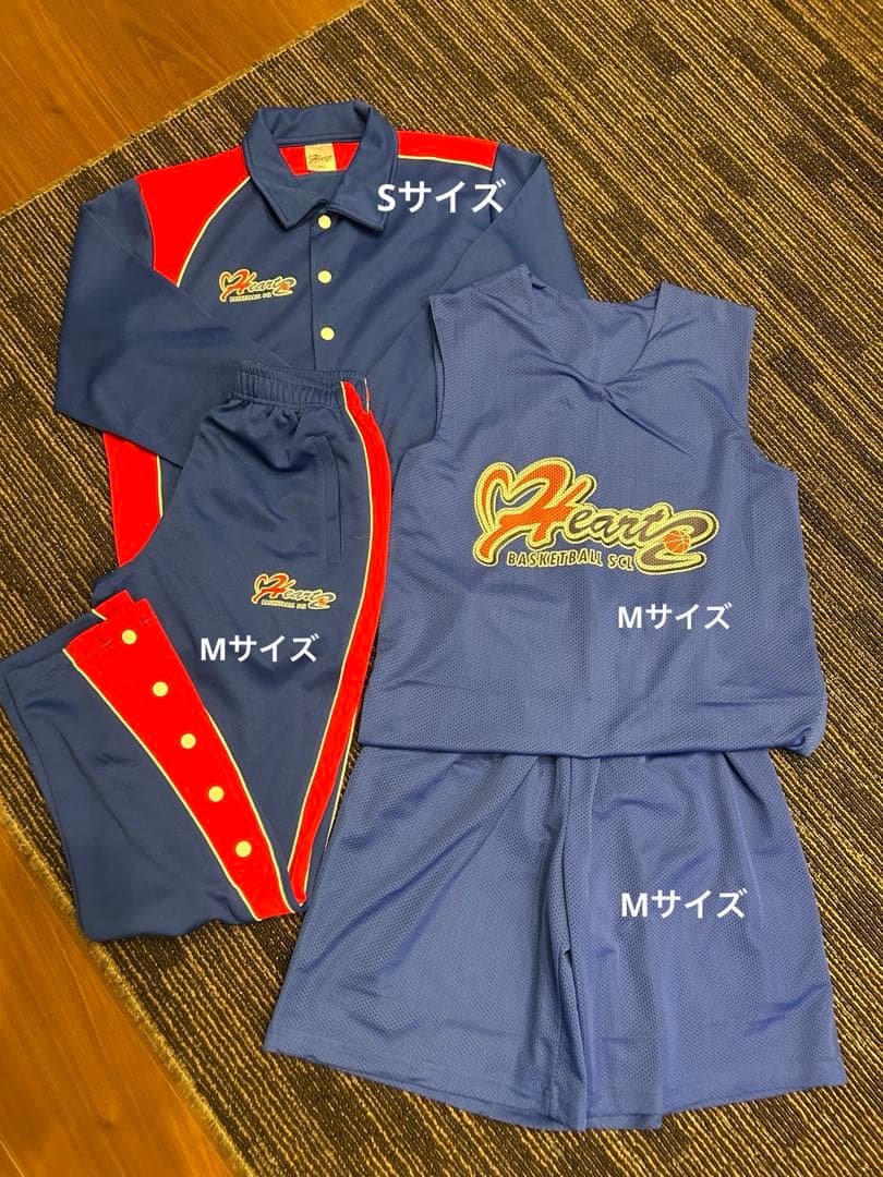 バスケットボールクラブ　ハーツ　ユニホーム　4点セット