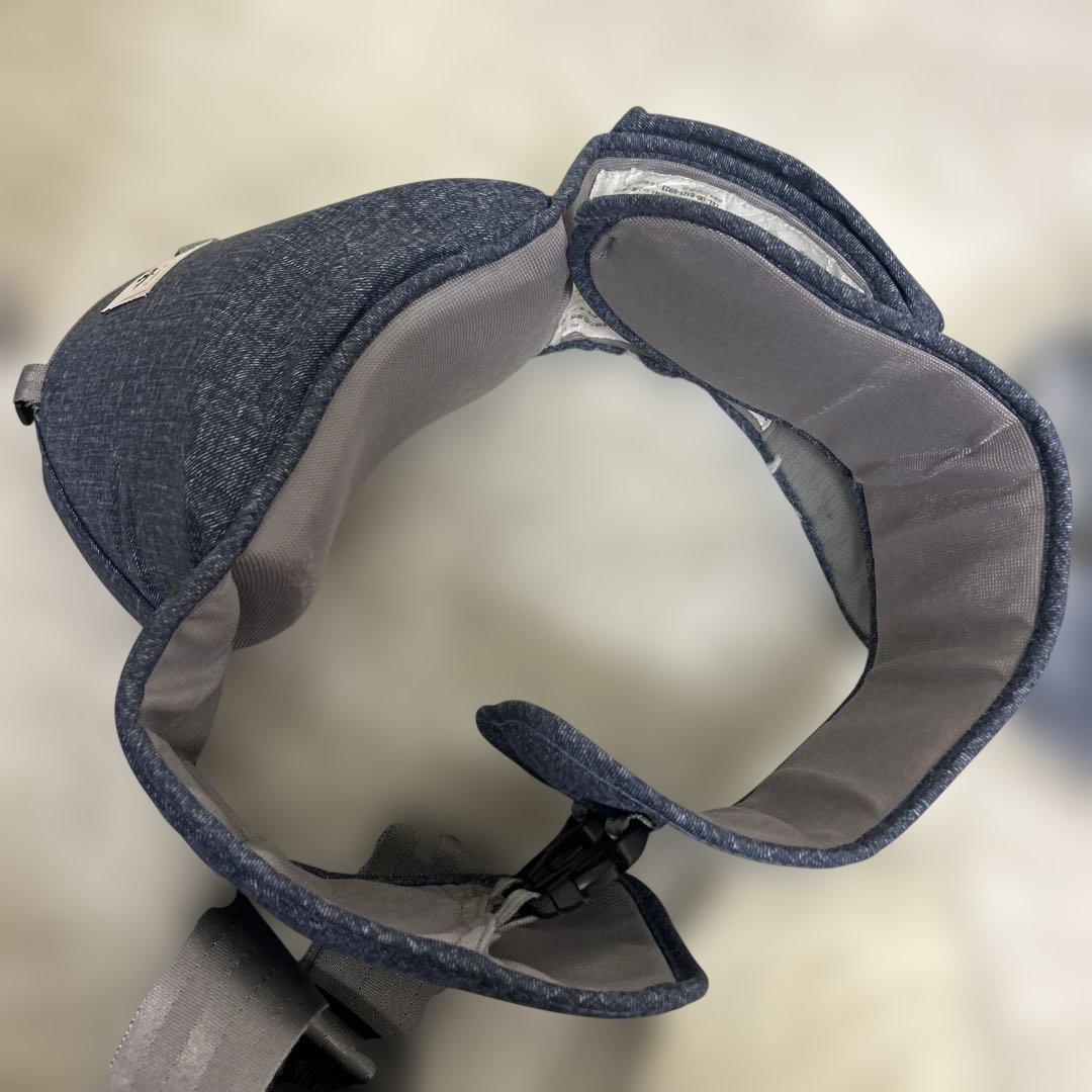 【未使用級】ミキハウス × ポグネー 抱っこ紐 デニム ヒップシート