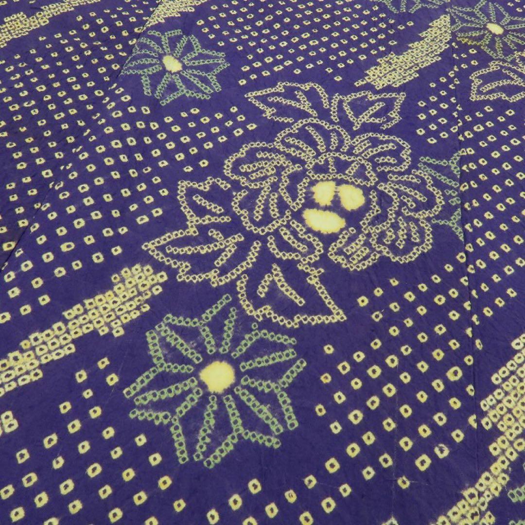 美品 有松鳴海絞り 高級浴衣 着物 A3437