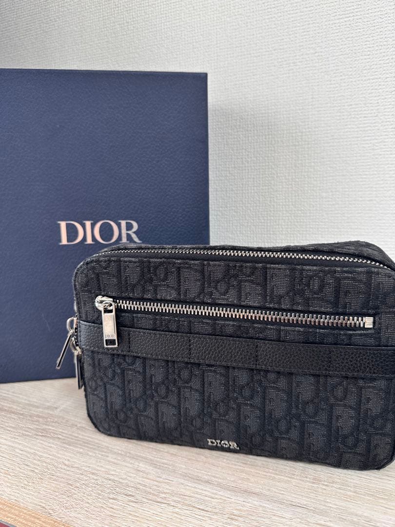 Dior Safari サファリ オブリークキャンバス レザー ショルダーバッグ
