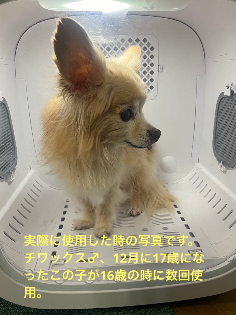 美品　使用数回　ペット用ドライルーム　ドライヤー　ホワイト