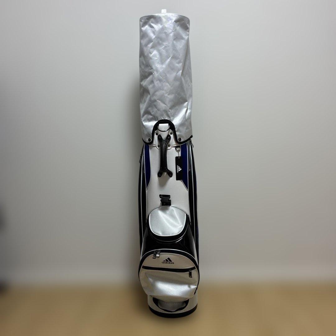adidas キャディバッグ ホワイト/ブルー