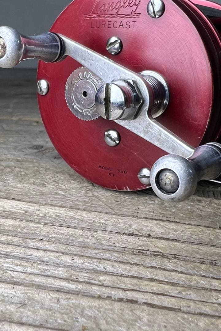 【ラングレー】ルアーキャスト オールド ダイレクトリール