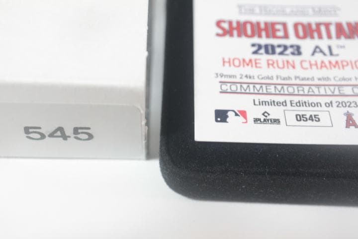 エンゼルス大谷翔平選手 44号 2023 AL HR王獲得記念 ゴールド