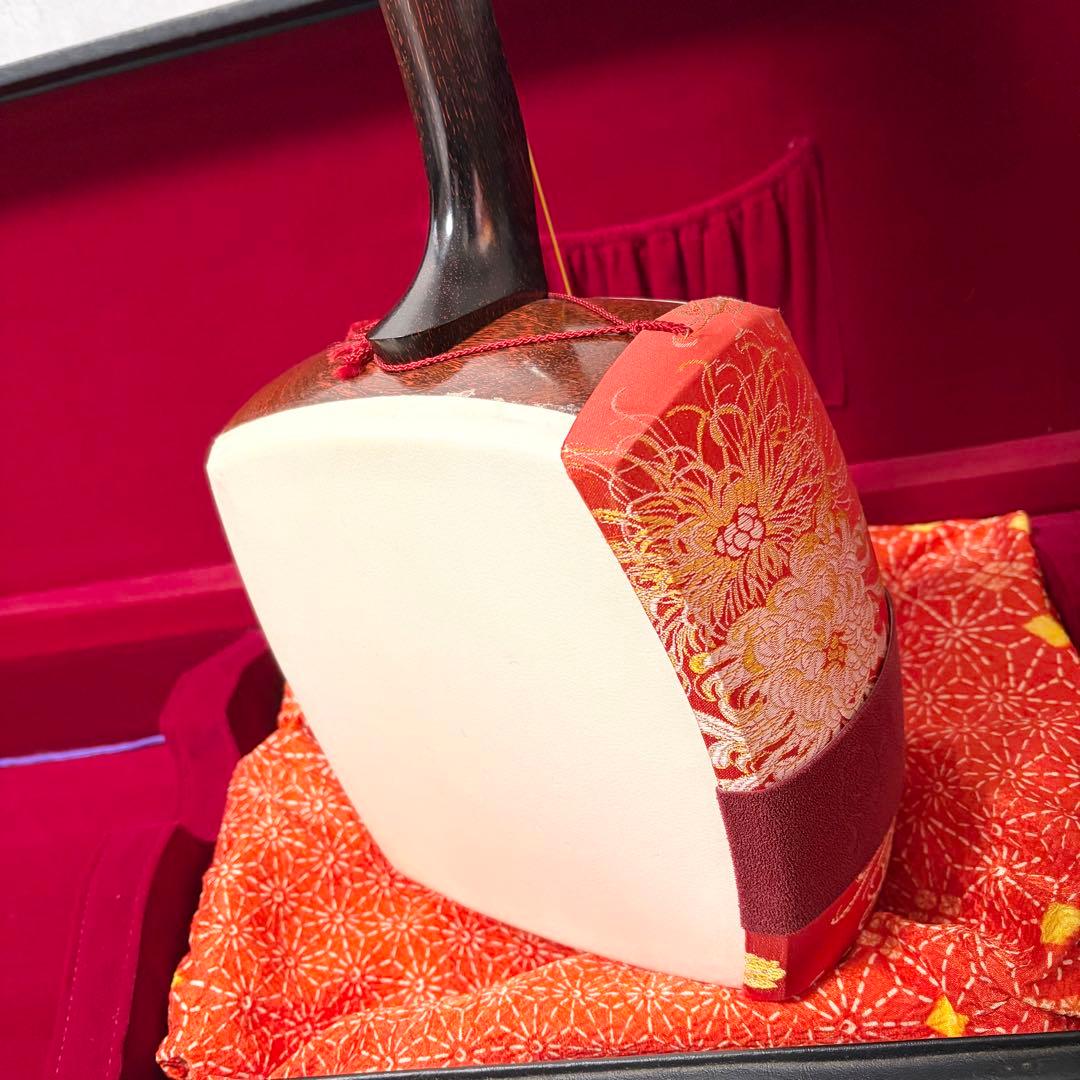 【高級】三味線 細棹 本体 専用ハードケース付