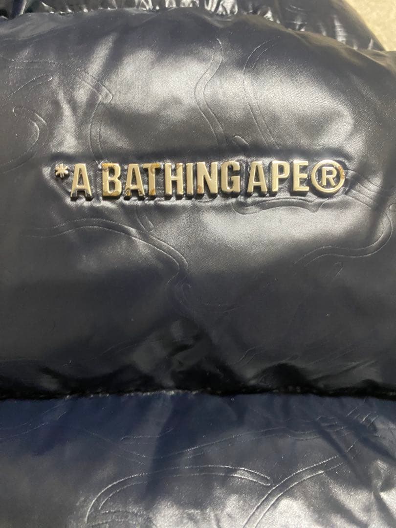 A BATHING APE ブラックダウンベスト