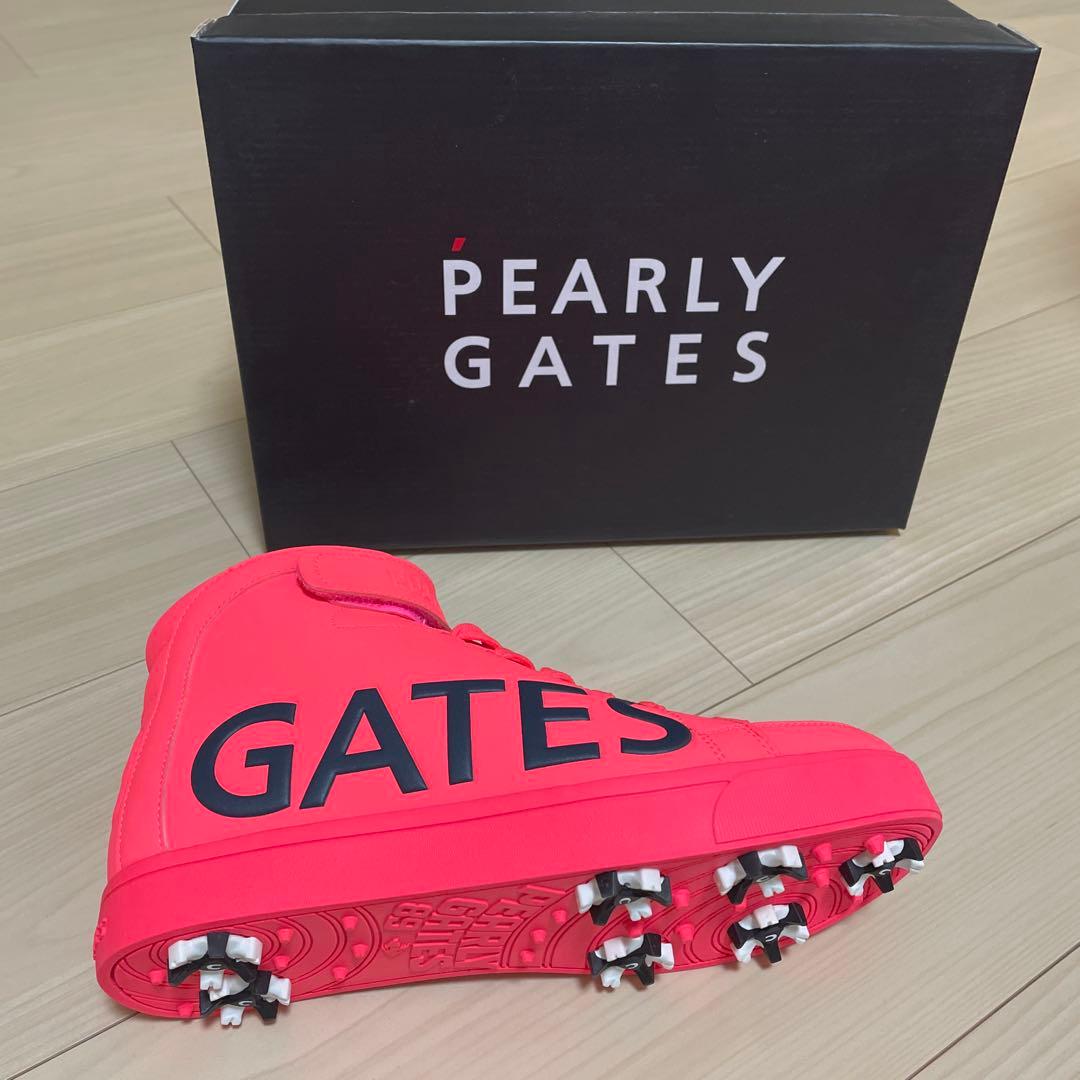 新品未使用 PEARLY GATES ピンク ハイカットシューズ24cm