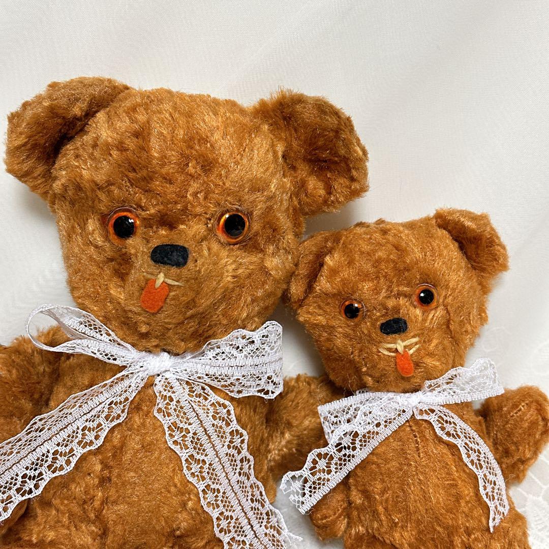 ❤️アンティーク親子テディベア❤️ ビンテージ　アンティークベア　アメリカ　レトロ