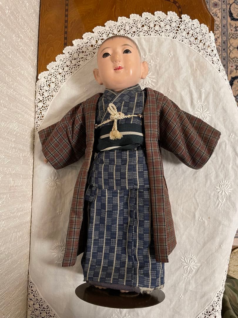 市松人形⑧ 明治初期 春光 アンティーク ヴィンテージ レトロ 日本人形 着物
