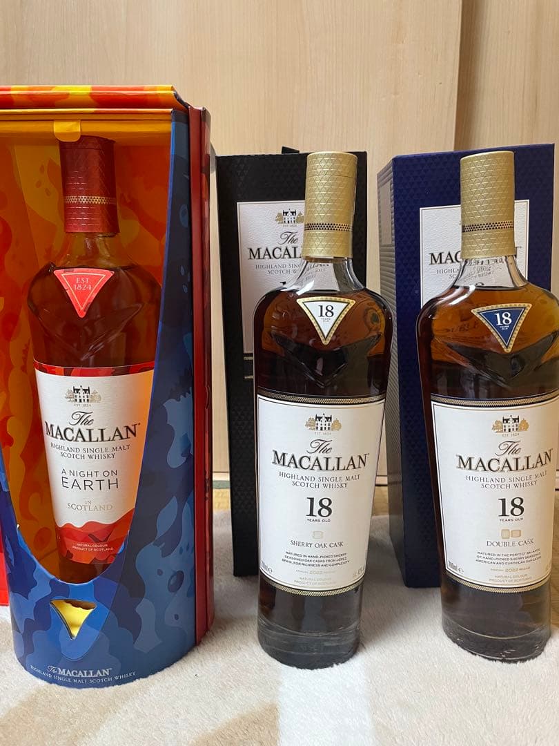 The Macallan 18年 シェリーオーク・ダブルカスク・ナイトオンアース