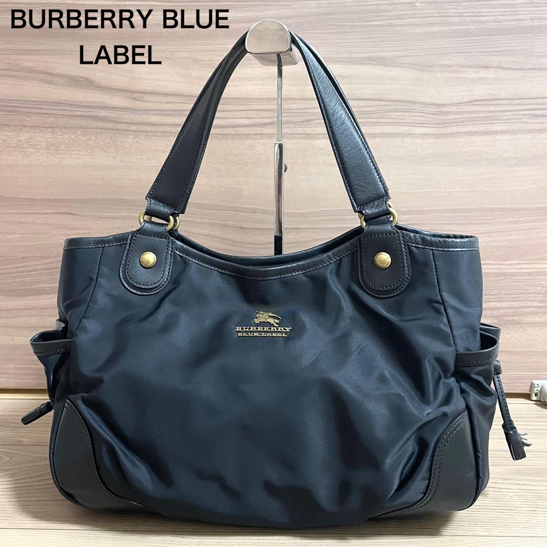 未使用級・超格安/バーバリーブルーレーベル　トートバッグ　ブラック　ナイロン