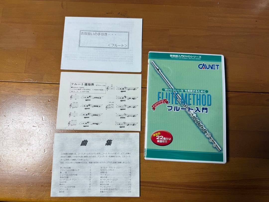 ミネルバ　フルート MFL-1 ケース教本DVD付き　中古