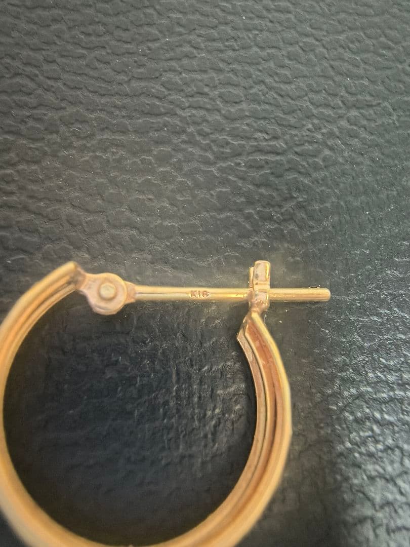 ✨K18✨刻印あり✨ピアス✨0.52g