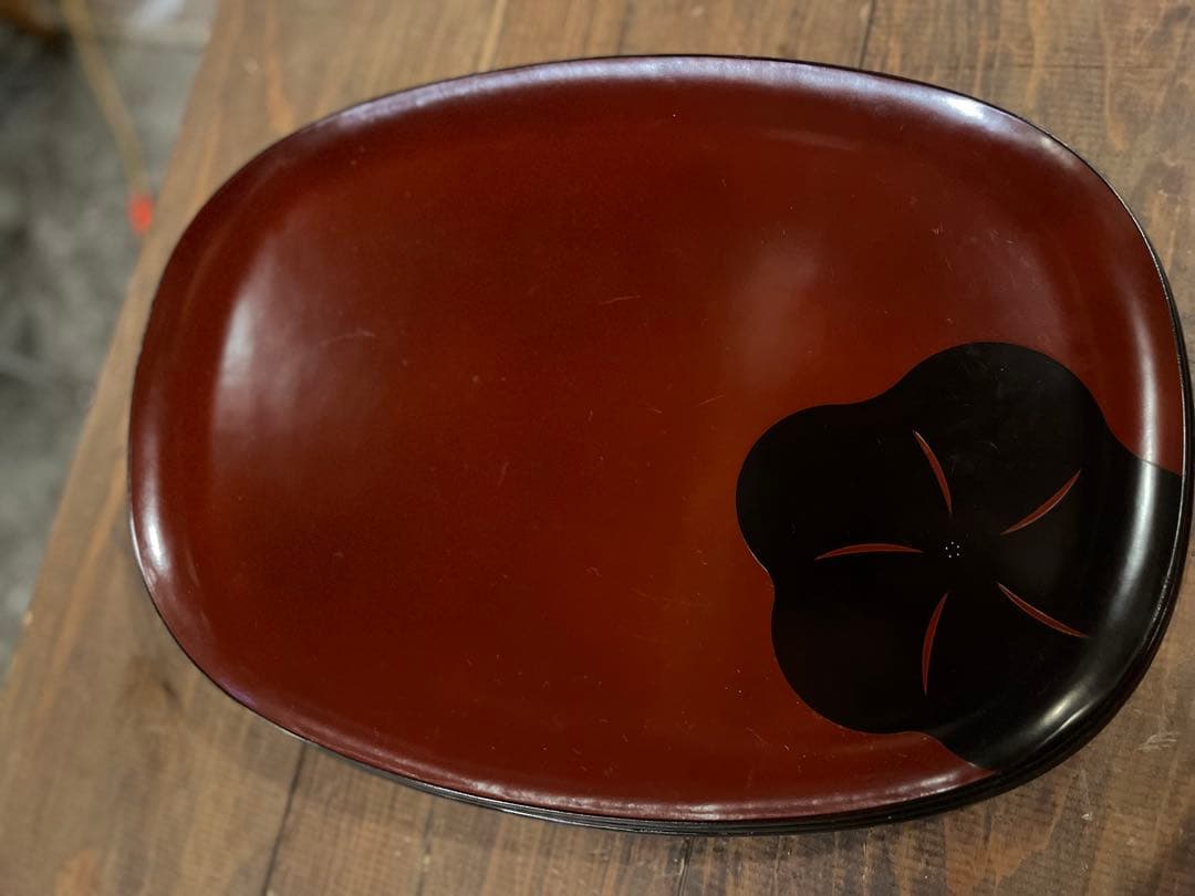 漆塗り　漆器　7枚セット　お盆　トレー