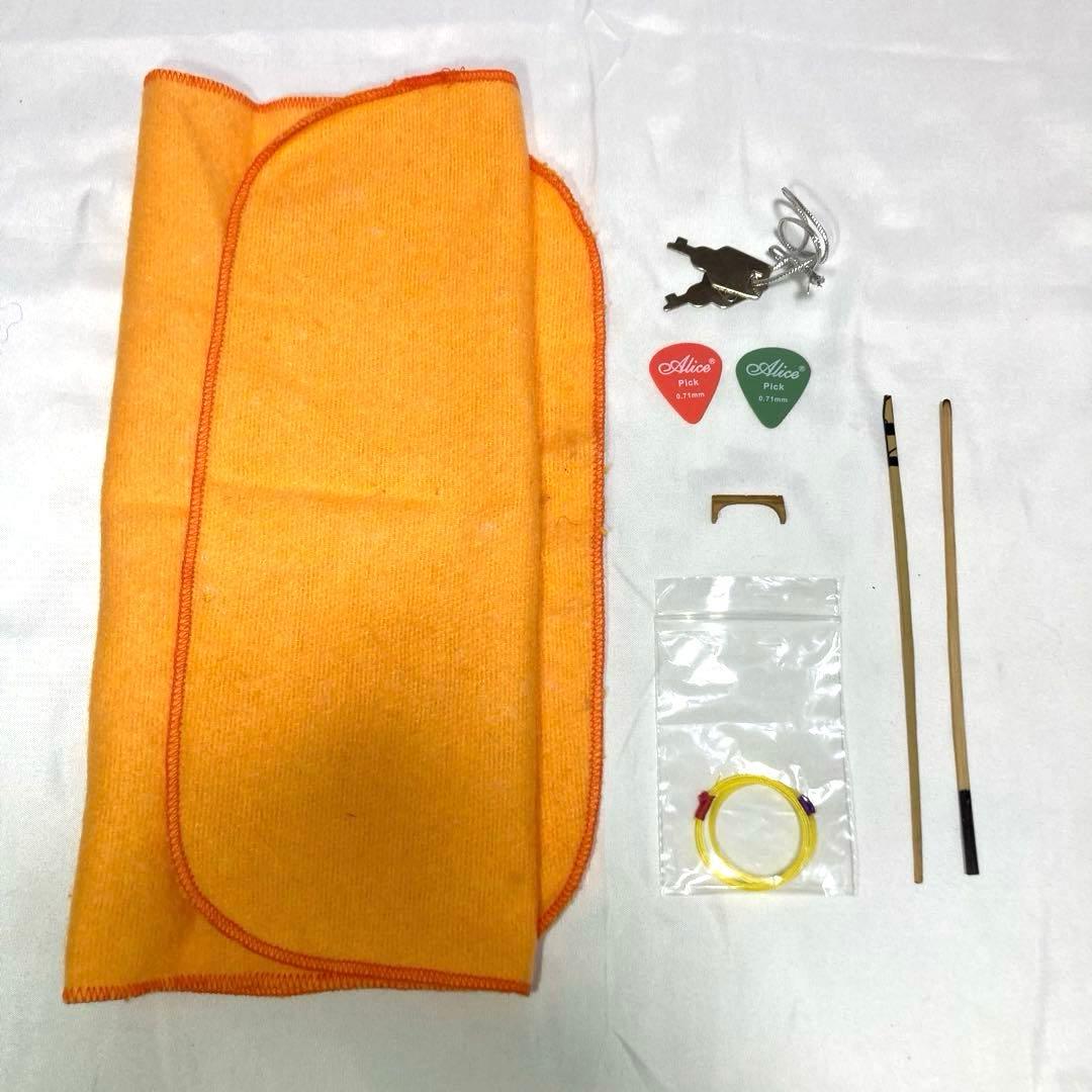 三線 沖縄 初心者 人工皮 蛇革 蛇皮 ハードケース 付属品 和楽器