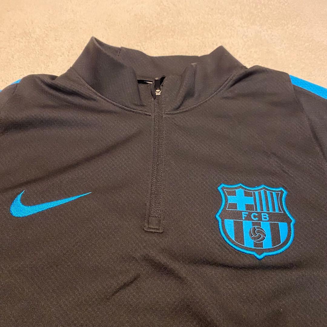 【美品】FCバルセロナ NIKE ハーフジップ セットアップ XL