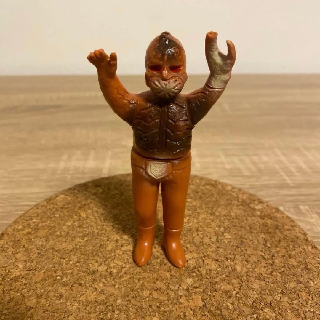 当時物　昭和レトロ　旧バンダイ ミニソフビ 仮面ライダーサソリ男　石森プロ　東映