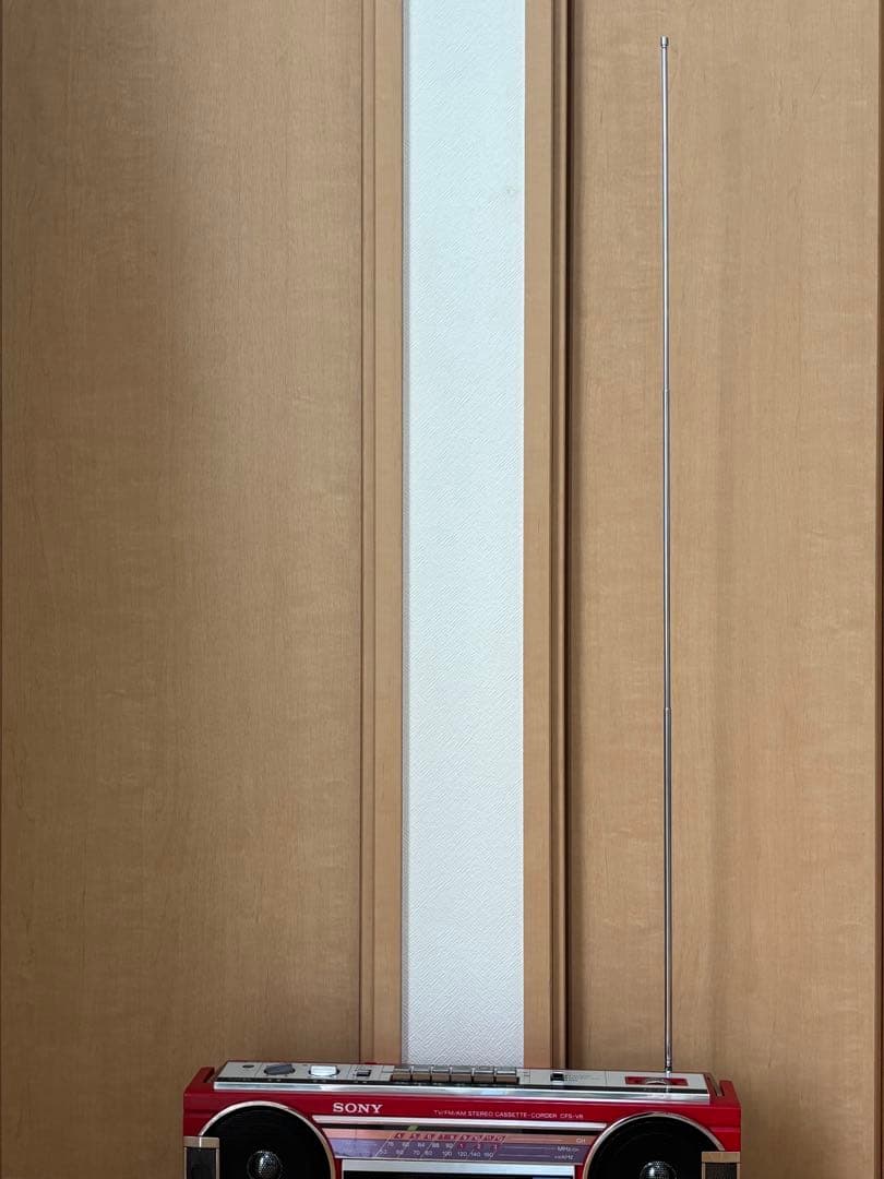 Sony ソニー　CFSーV6 カセットレコーダー「ラジカセ」(動作品)