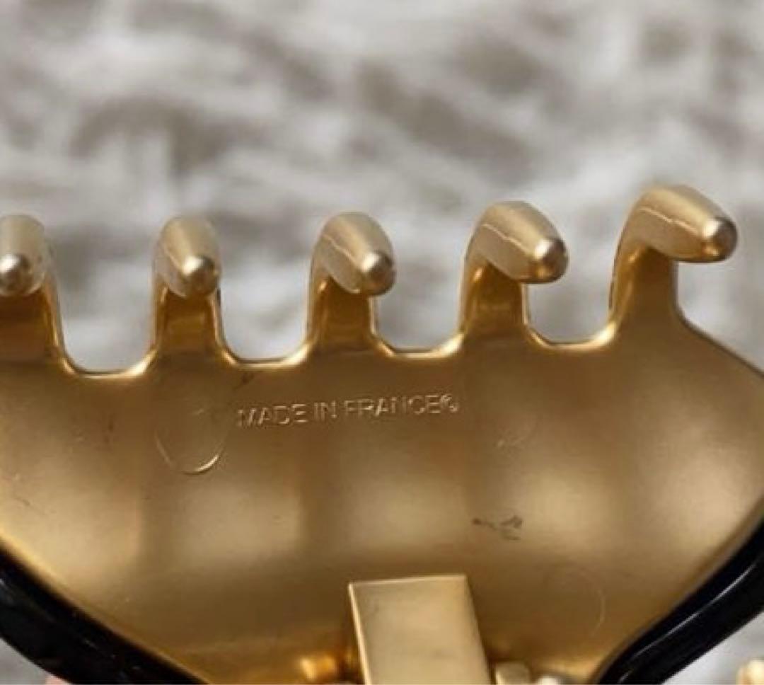 acca ヘアクリップ　S ブラック　ロゴ入り