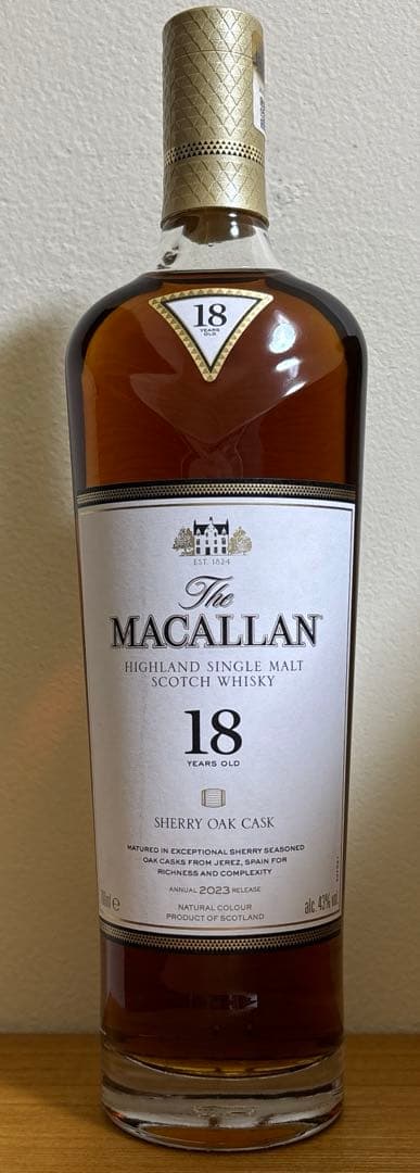 ザ マッカラン MACALLAN 18年　シェリー オーク カスク