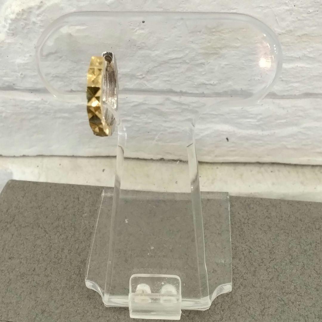 K18YG/WG地金ピアス　片耳用　　中古品