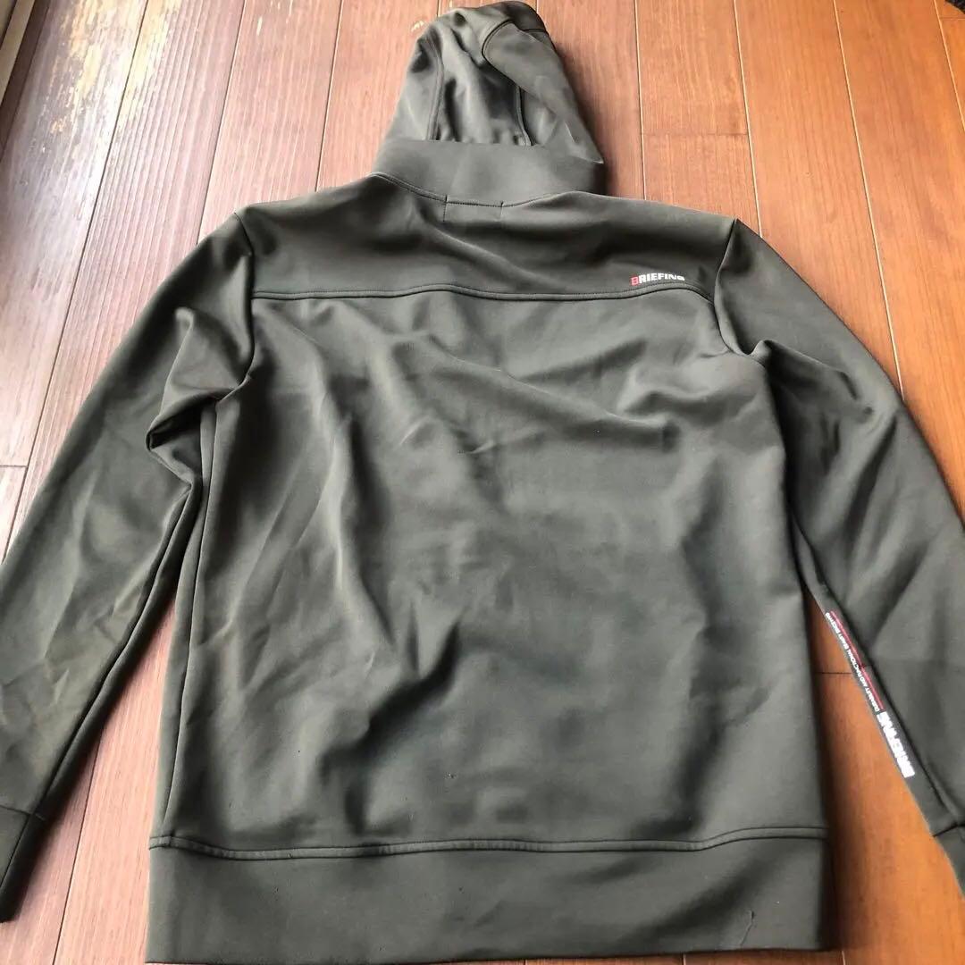 BRIEFING フード付きジャケット Mサイズ オリーブグリーン