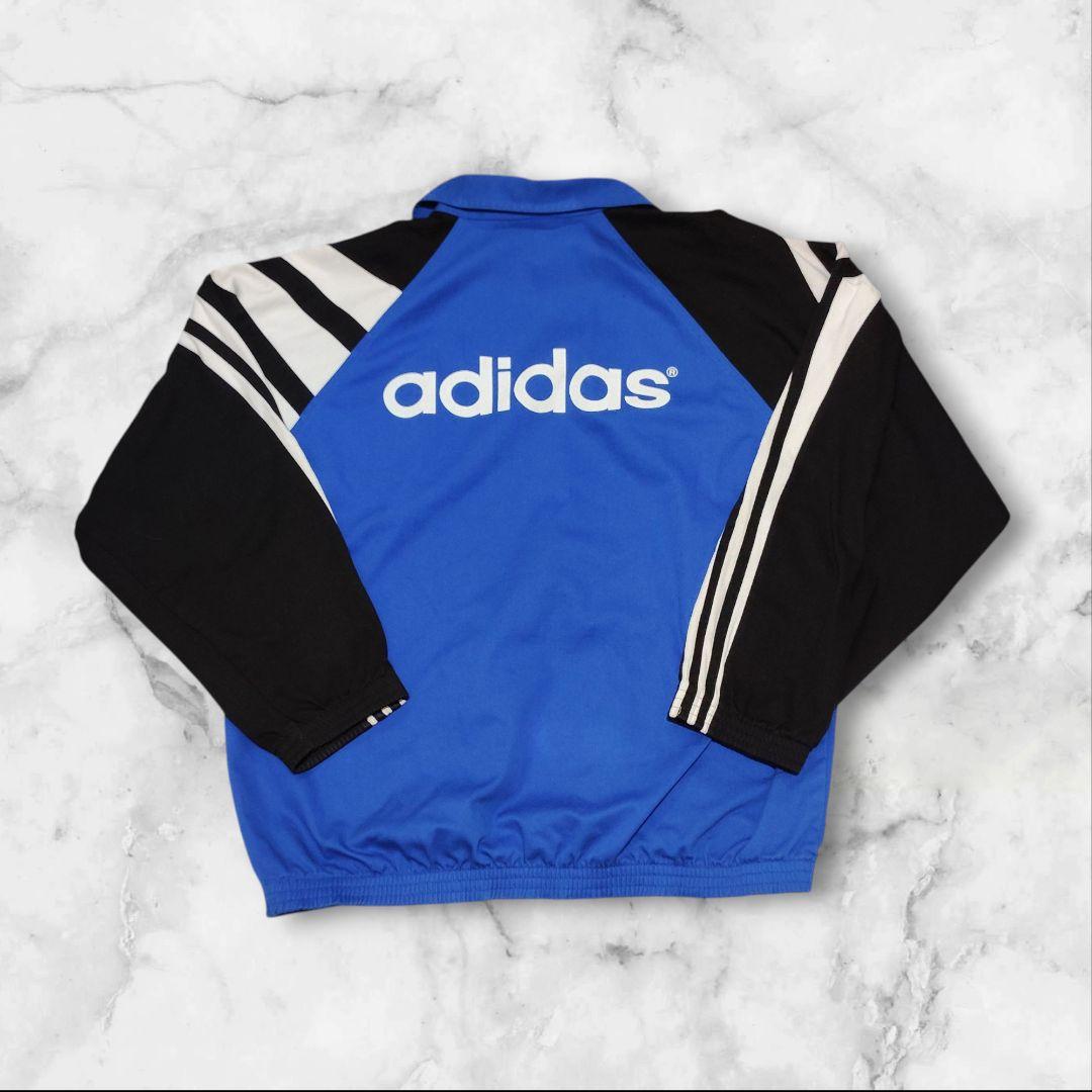 激レア‼️90s adidas レンジャーズ　ドリルトップジャージ L 青/黒