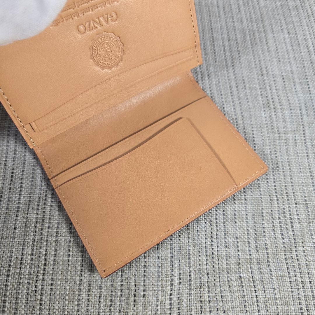 超美品　GANZO　CORDOVAN 　コードバン　 通しマチ　名刺入れ