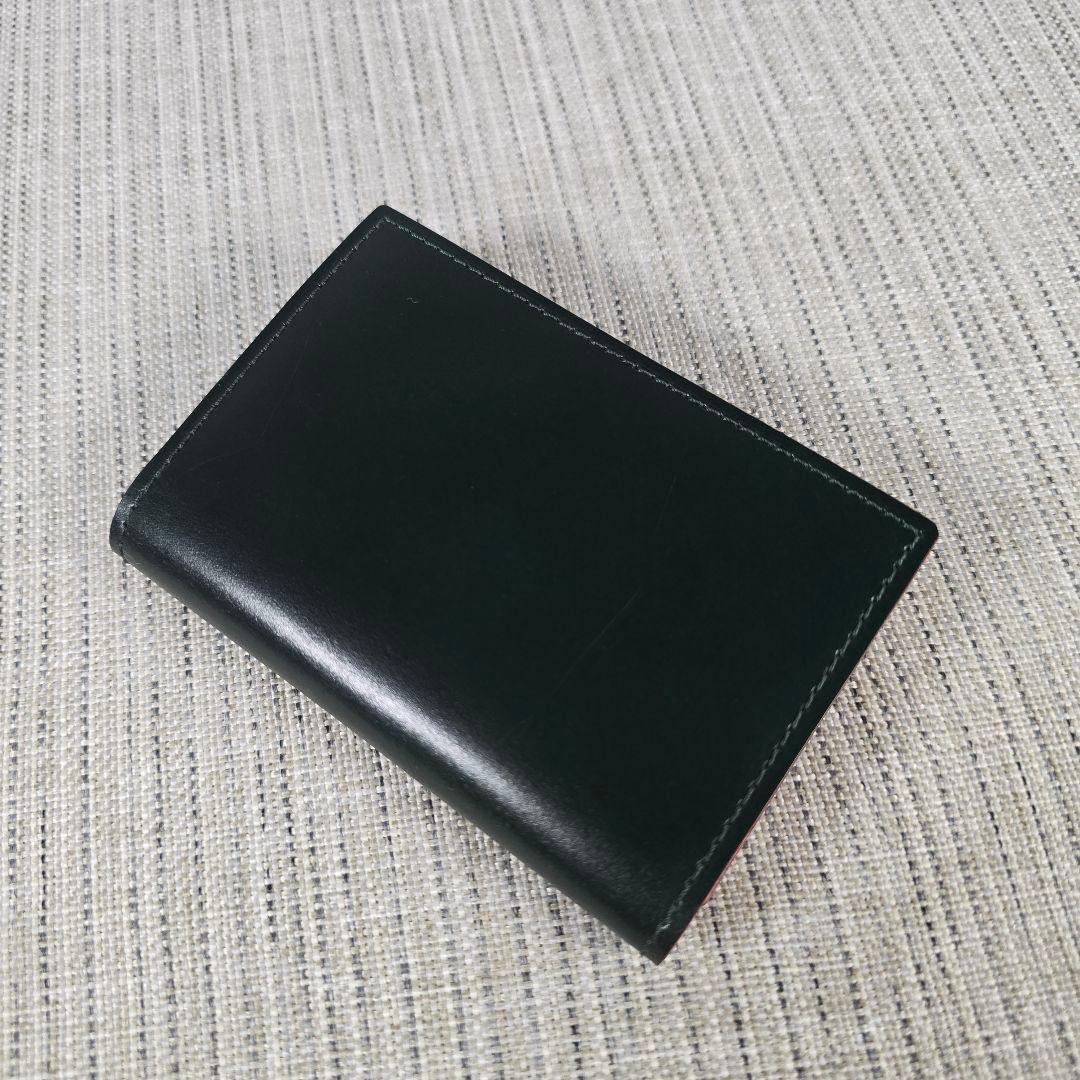 超美品　GANZO　CORDOVAN 　コードバン　 通しマチ　名刺入れ