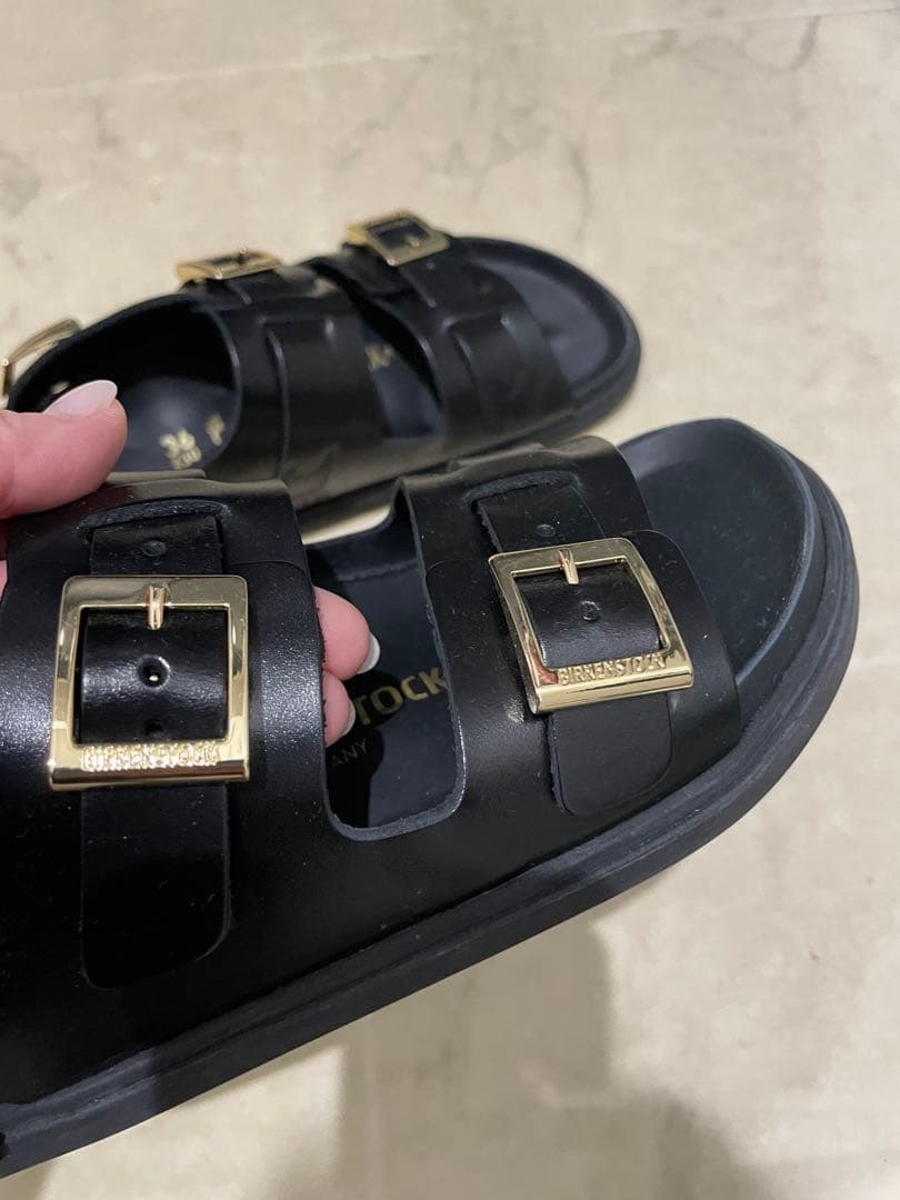 Birkenstock Cannes ブラック　ビルケンシュトック　ナロー36