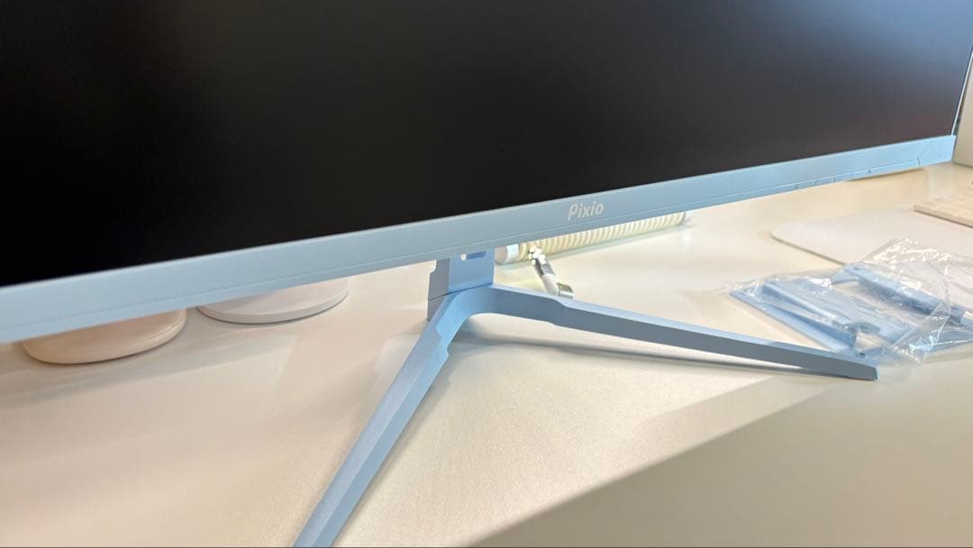 Pixio ゲーミングモニター 27インチPX278 WQHD パステルブルー