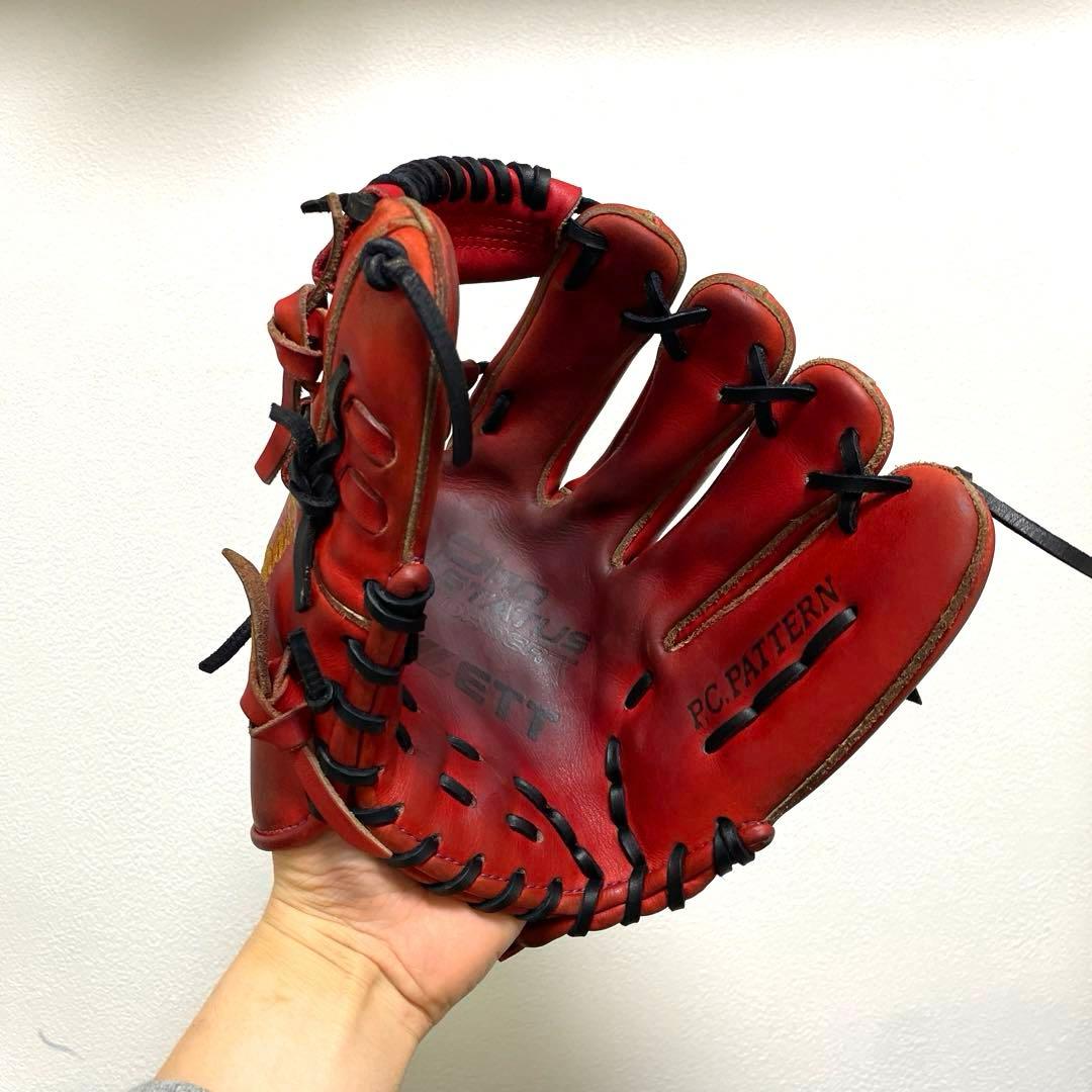 ZETT プロステイタス 型抜群 即戦力 軟式 内野手用グローブ