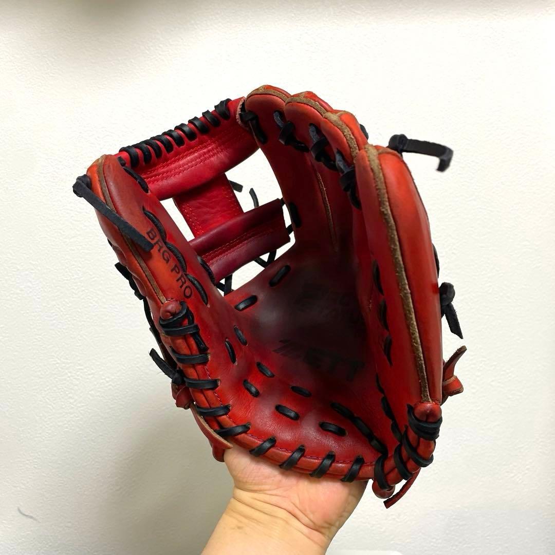 ZETT プロステイタス 型抜群 即戦力 軟式 内野手用グローブ