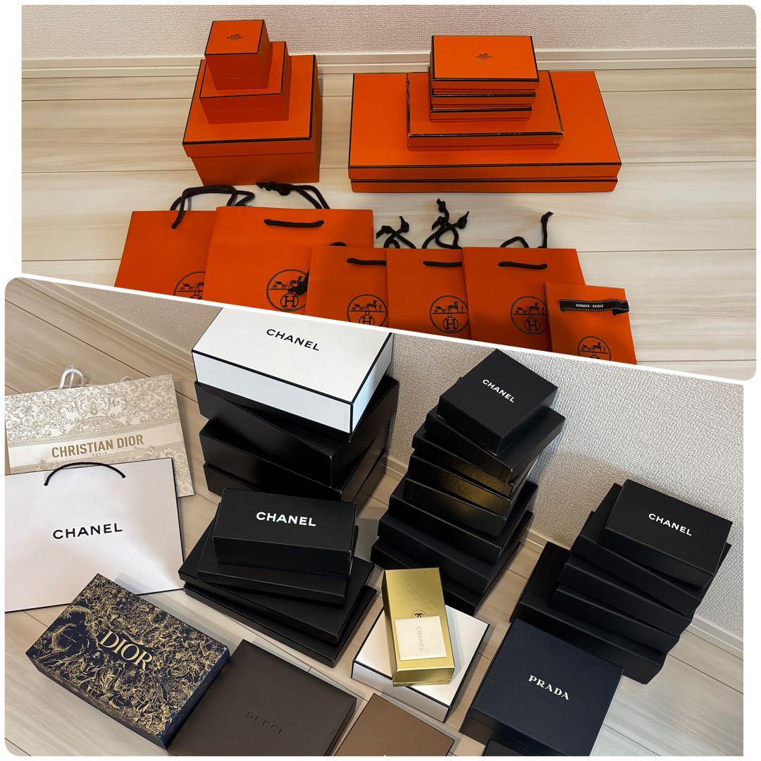 お買い得❗️エルメス・シャネルなどギフト箱 ３２個まとめ売り ブランド空箱