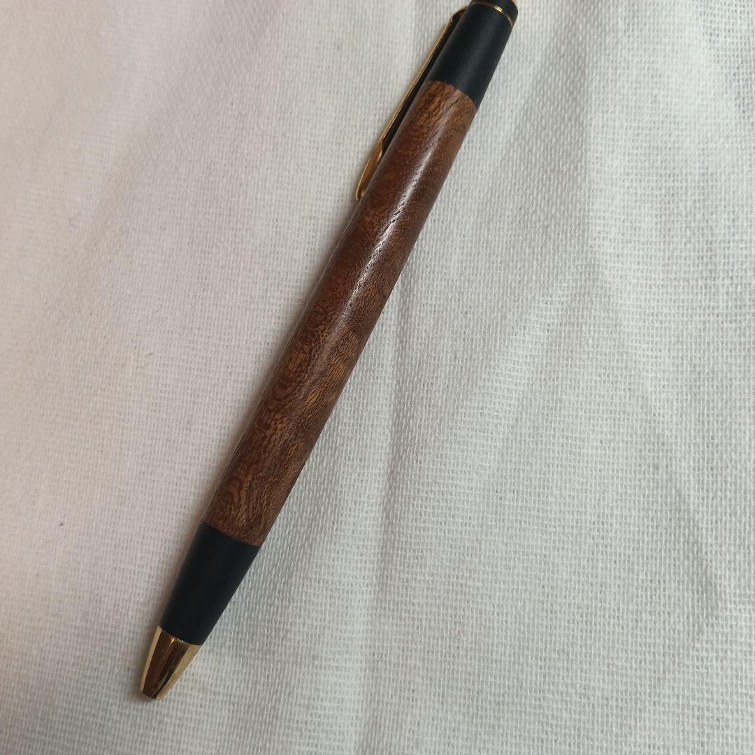 野原工芸　玉杢欅　スリムボールペン