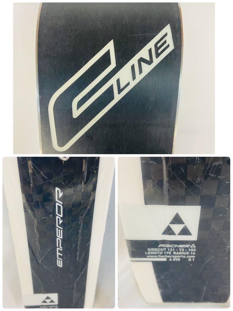 【良品】Fischer Emperor 175cm スキー板 ビンディング付き